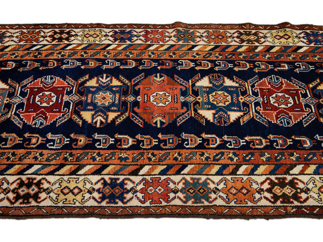 Antique Malayer Rug 3 X 12