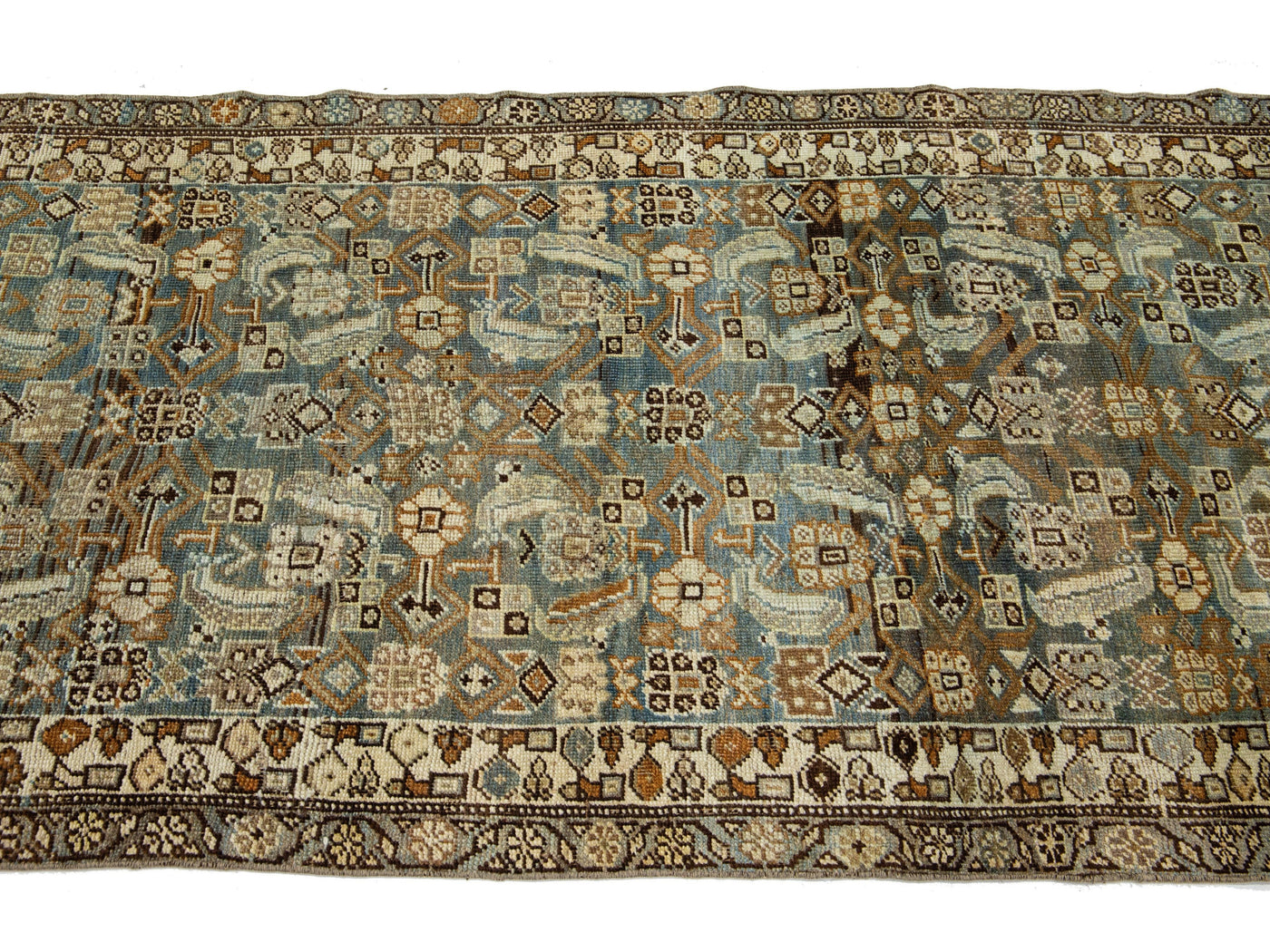 Antique Bidjar Wool Runner 3 X 17