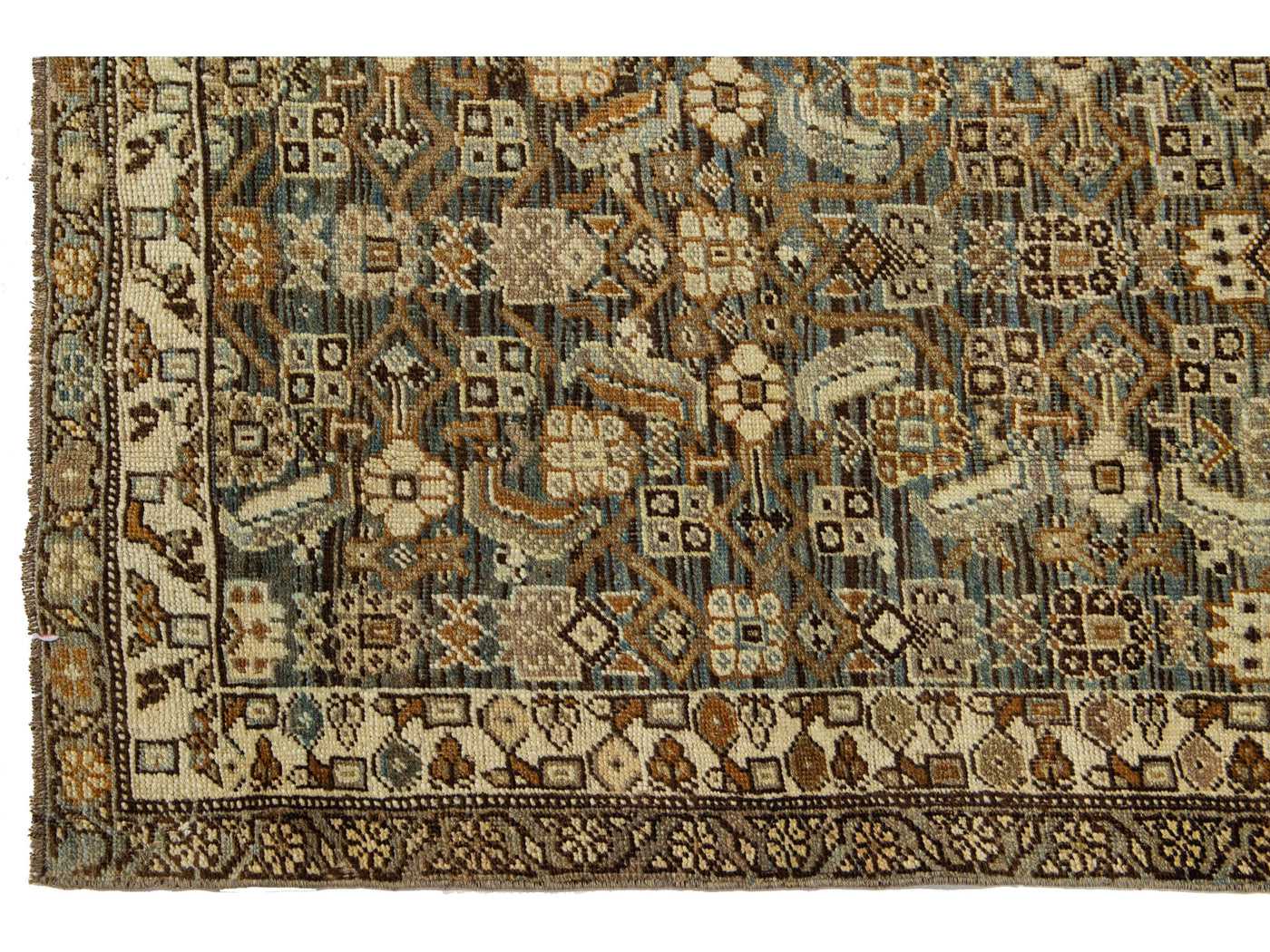 Antique Bidjar Wool Runner 3 X 17