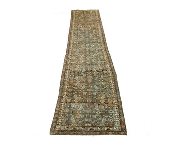 Antique Bidjar Wool Runner 3 X 17