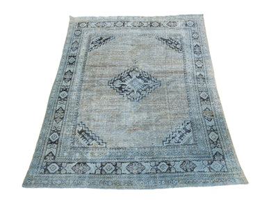 Antique Mahal Wool Rug 7 X 10