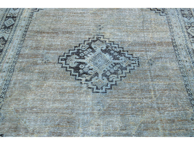 Antique Mahal Wool Rug 7 X 10