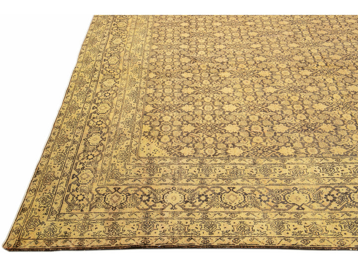 Antique Tabriz Wool Rug 13 X 19