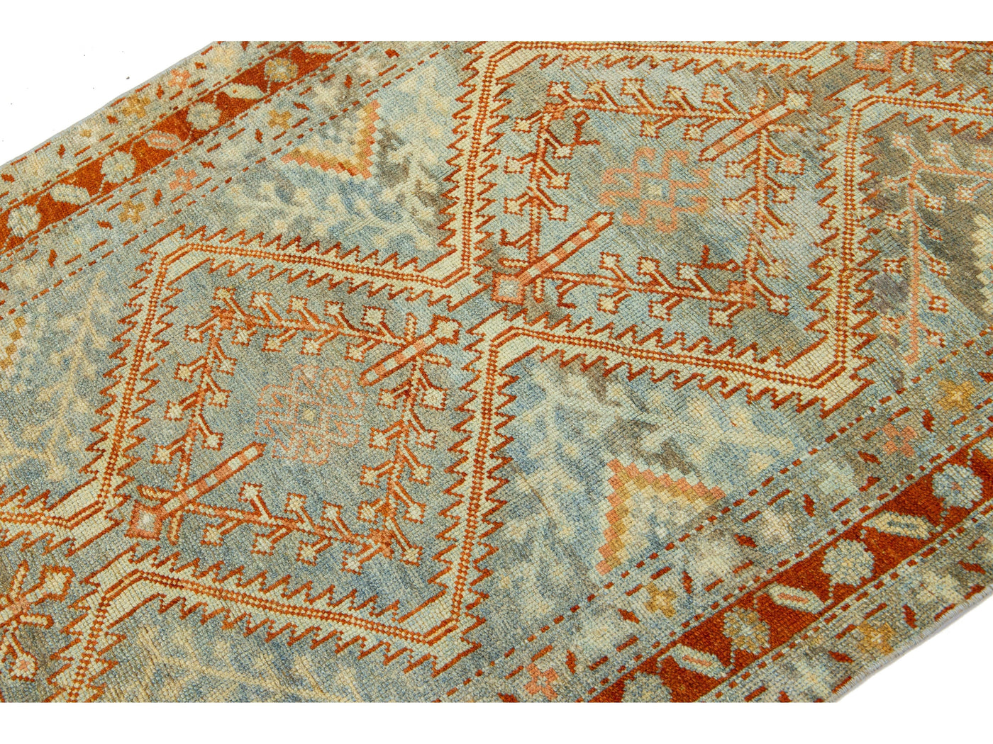 Antique Malayer Wool Runner 3 X 16