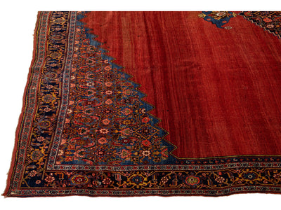 Antique Bidjar Wool Rug 12 X 17