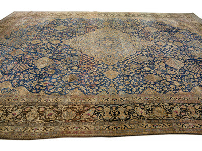 Antique Tabriz Rug 14 X 2