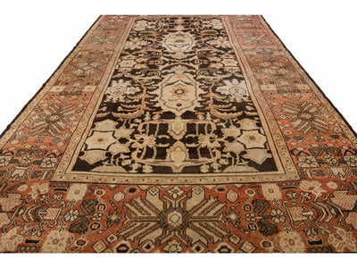Antique Sultanabad Wool Rug 10 X 17