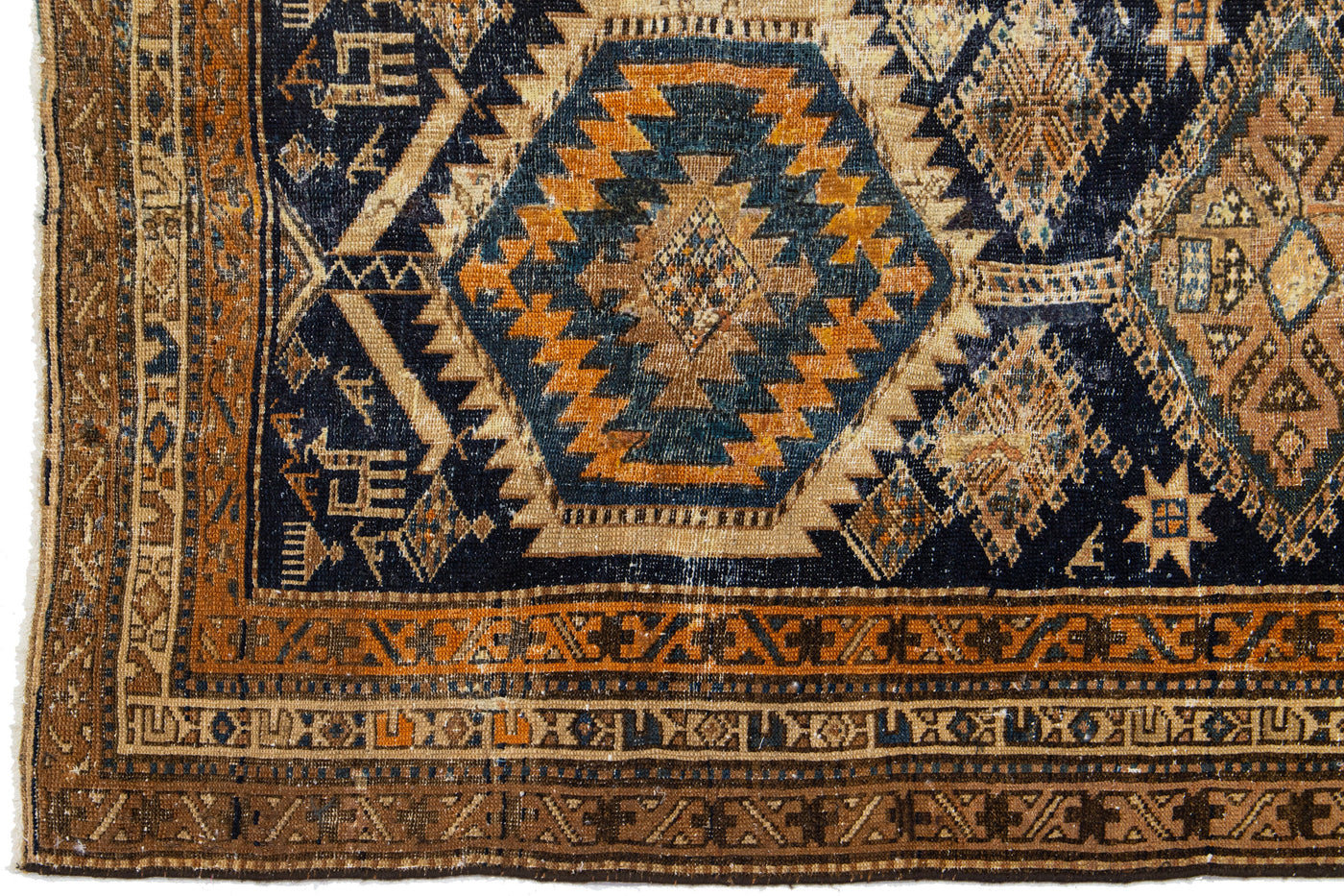 Antique Heriz Wool Runner 3 X 13