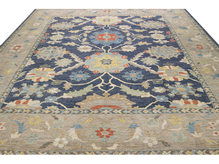 Modern Sultanabad Wool Rug 11 X 12