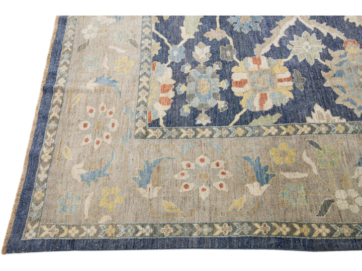 Modern Sultanabad Wool Rug 11 X 12