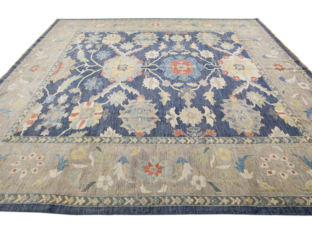 Modern Sultanabad Wool Rug 11 X 12