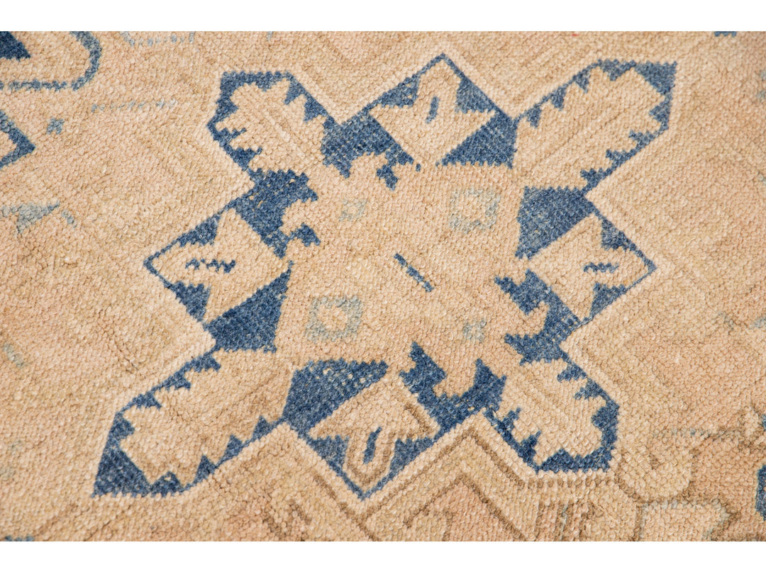 Antique Heriz Persian Wool Rug 7 X 9