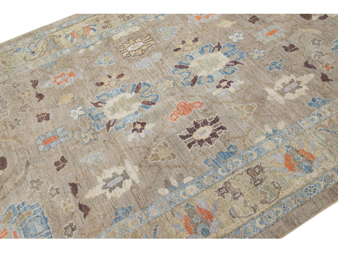 Modern Sultanabad Wool Rug 6 X 19