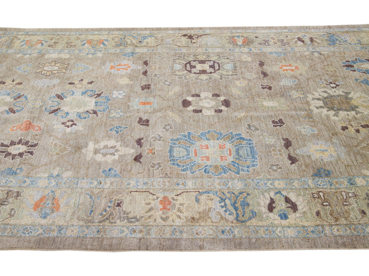 Modern Sultanabad Wool Rug 6 X 19