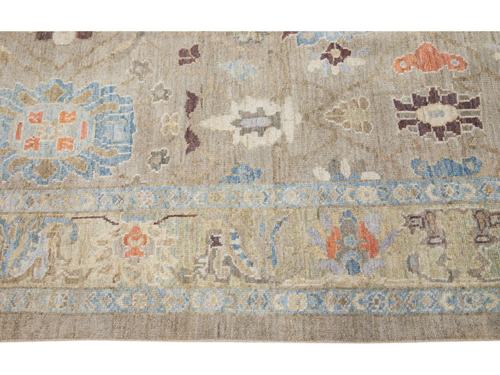 Modern Sultanabad Wool Rug 6 X 19