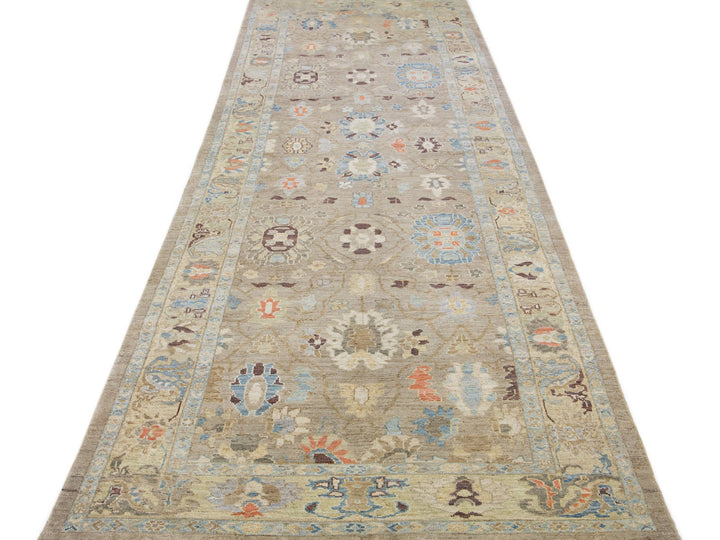 Modern Sultanabad Wool Rug 6 X 19