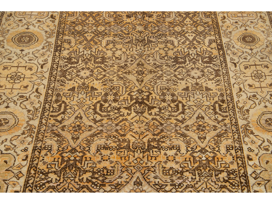 Antique Malayer Wool Runner 5 X 10