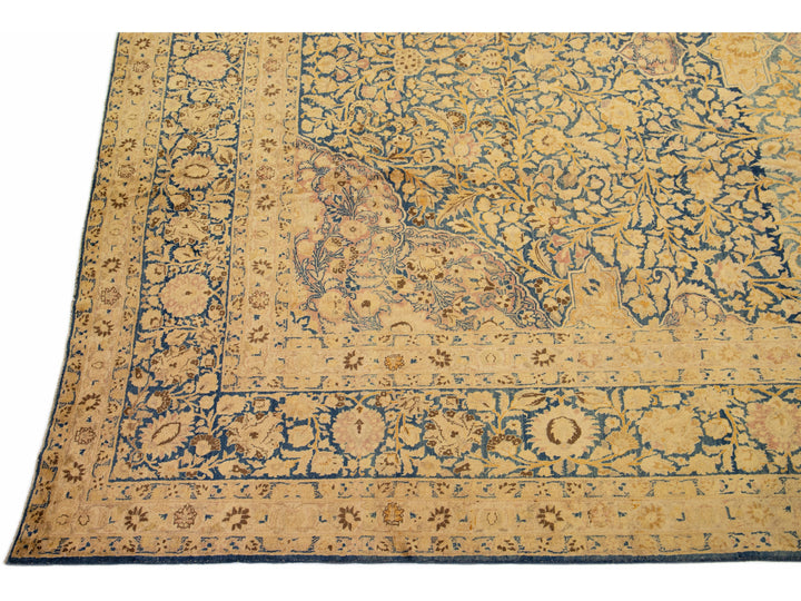 Antique Kirman Wool Rug 11 X 17