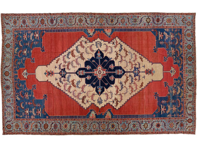 Antique Bakshaish Wool Rug 11 X 19