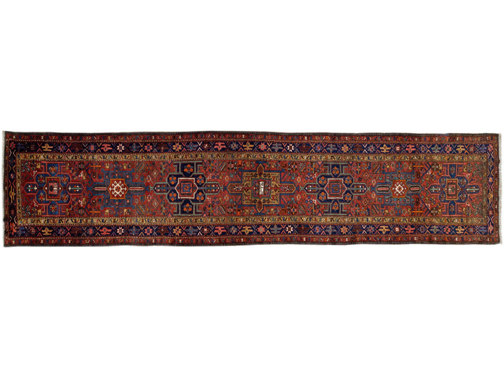 Vintage Karajah Wool Runner 4 X 16