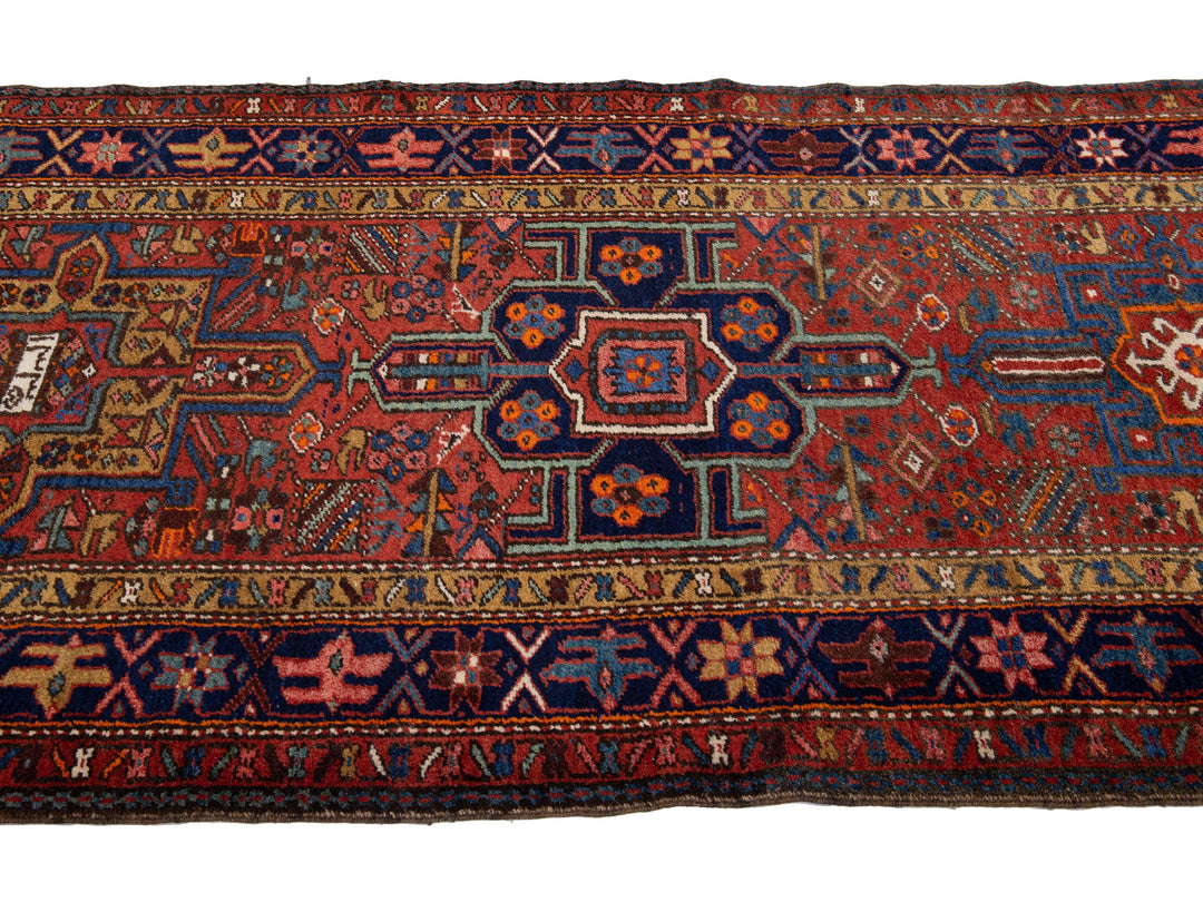 Vintage Karajah Wool Runner 4 X 16