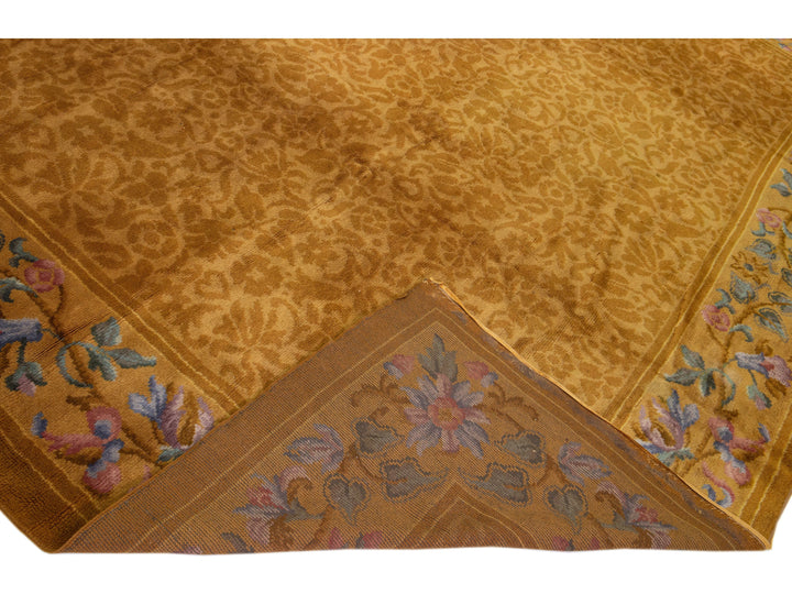 Antique Savoneerie Wool Rug 12 X 18