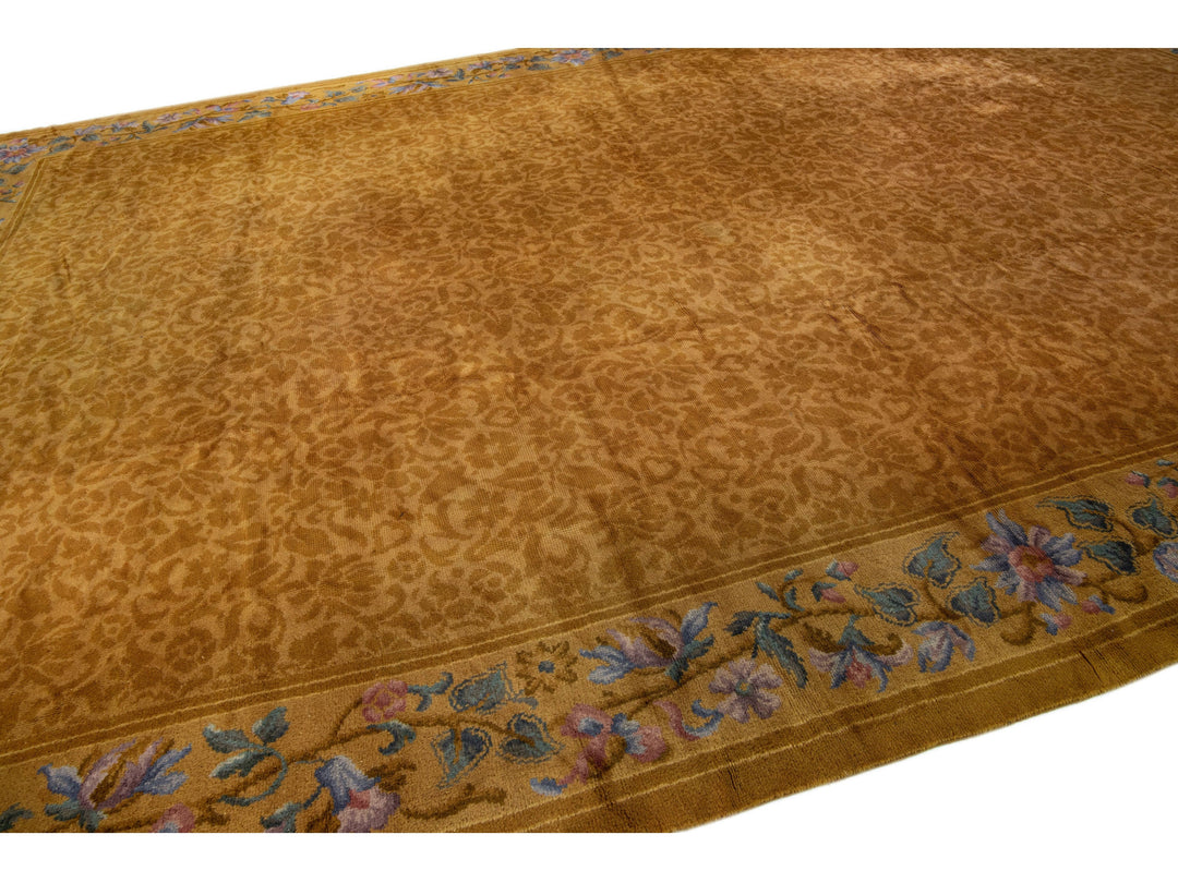 Antique Savoneerie Wool Rug 12 X 18