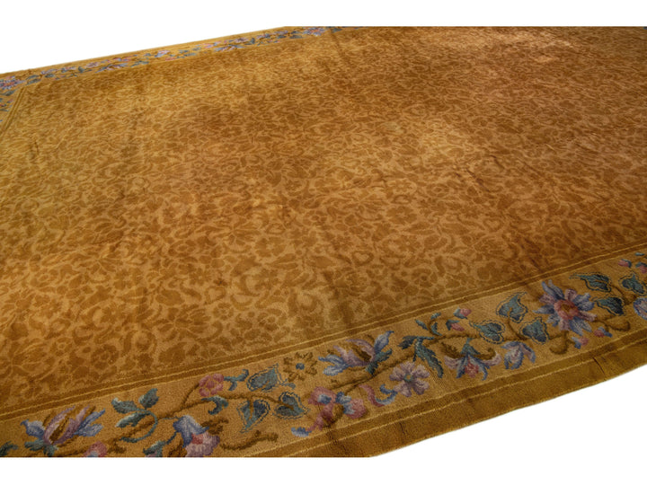 Antique Savoneerie Wool Rug 12 X 18