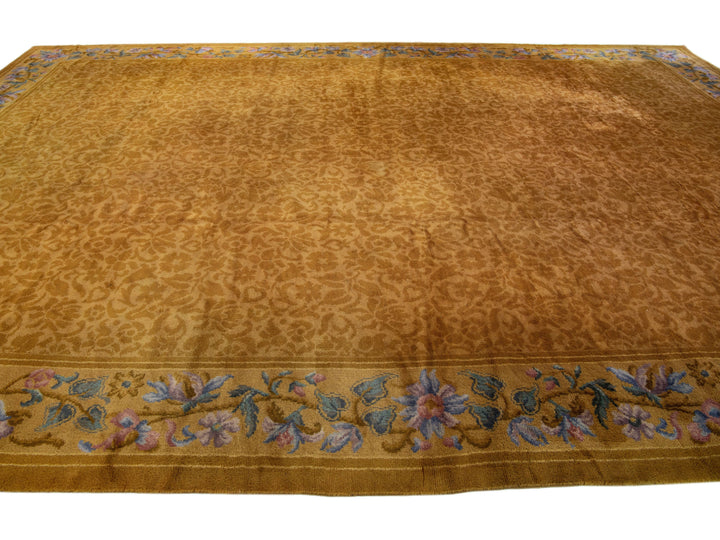 Antique Savoneerie Wool Rug 12 X 18