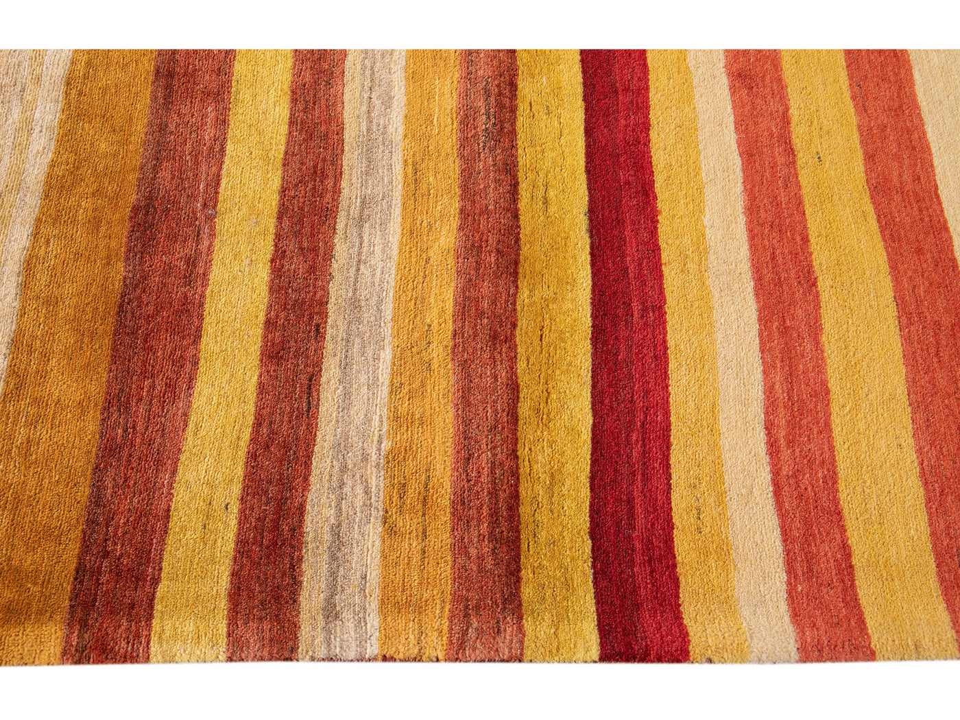 Modern Gabbeh Wool Rug 5 X 6