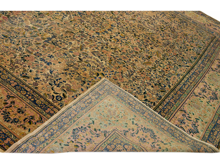 Antique Kirman Wool Rug 11 X 24