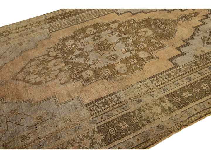Antique Turkish Khotan Wool Rug 7 X 13