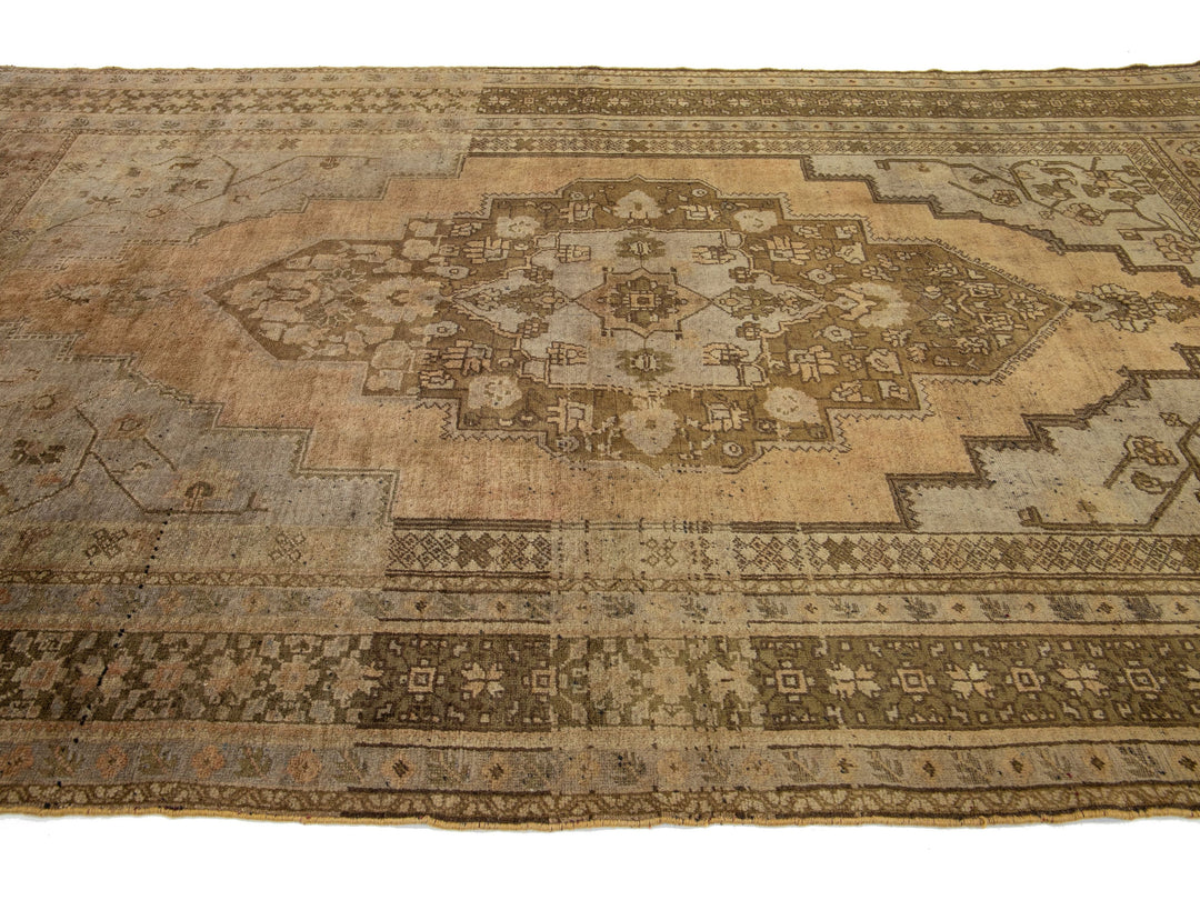 Antique Turkish Khotan Wool Rug 7 X 13