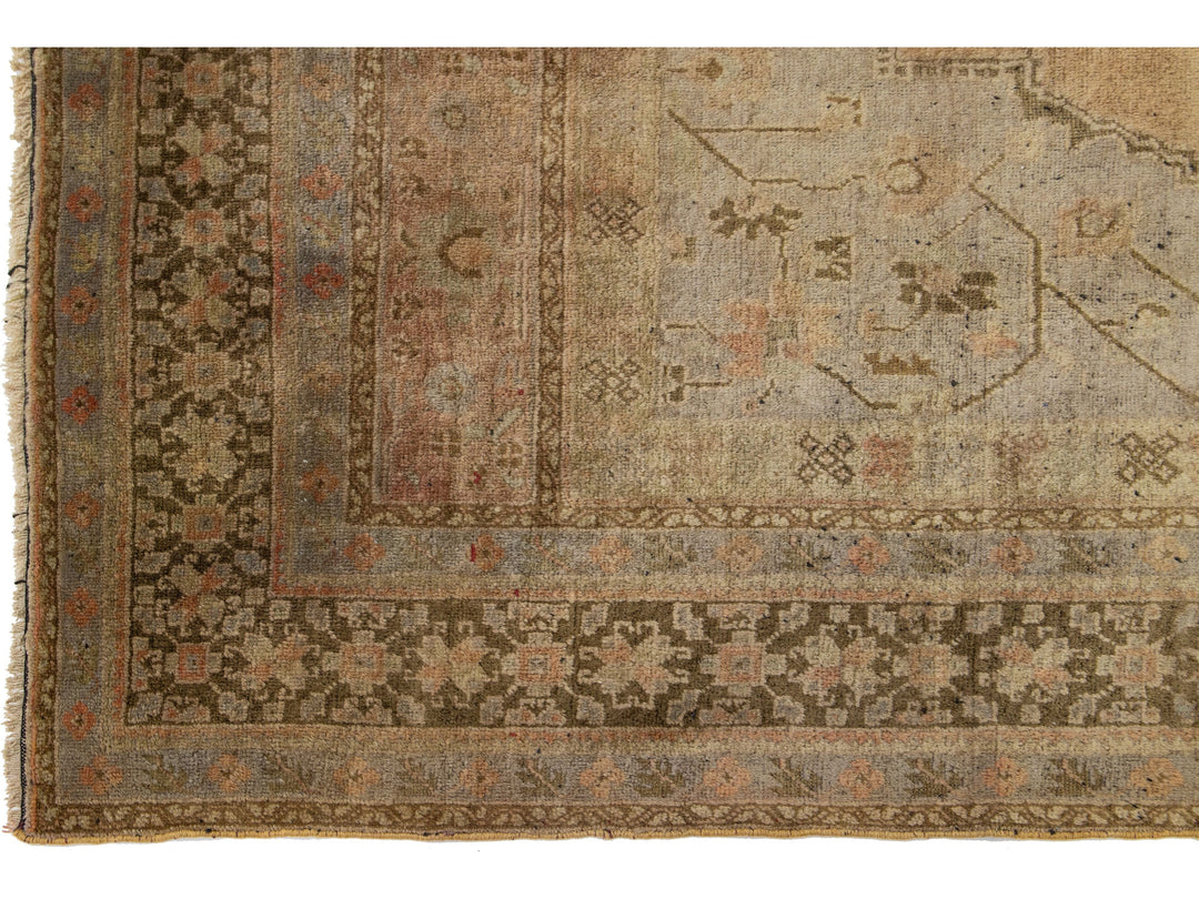 Antique Turkish Khotan Wool Rug 7 X 13