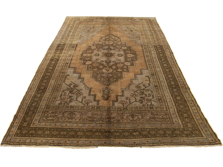 Antique Turkish Khotan Wool Rug 7 X 13