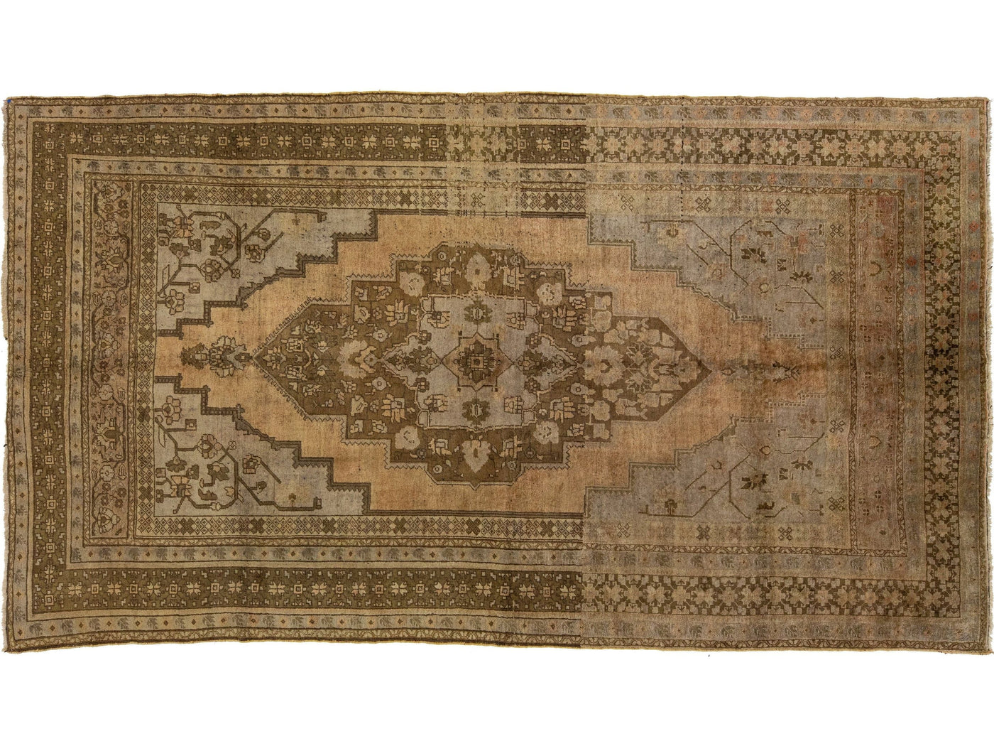 Antique Turkish Khotan Wool Rug 7 X 13