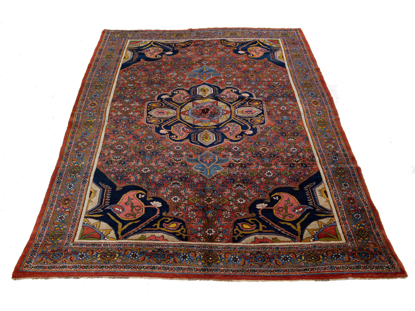 Antique Bidjar Wool Rug 8 X 11