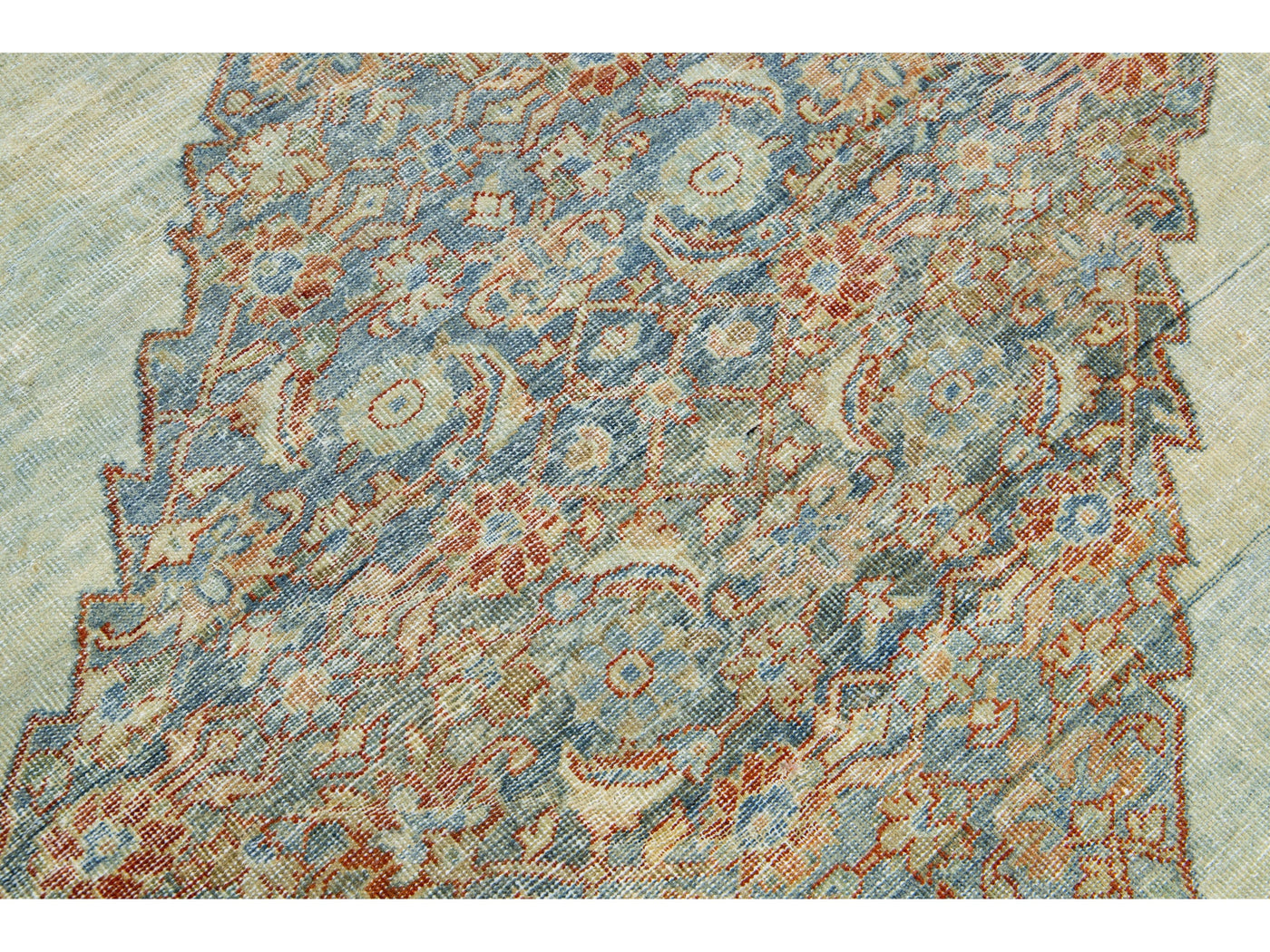 Antique Mahal Wool Rug 6 X 8