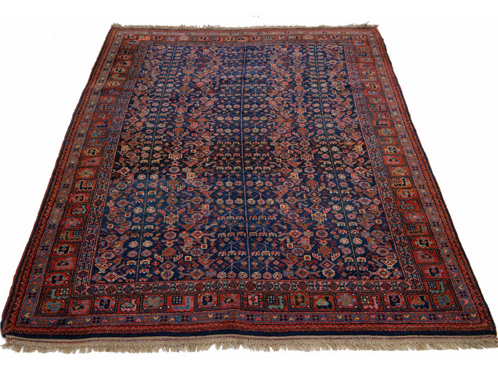 Antique Bidjar Wool Rug 5 X 7