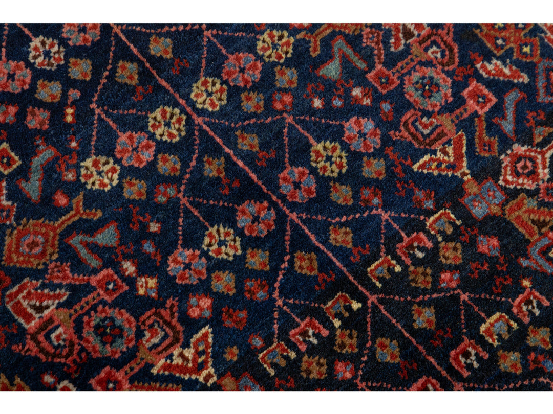 Antique Bidjar Wool Rug 5 X 7