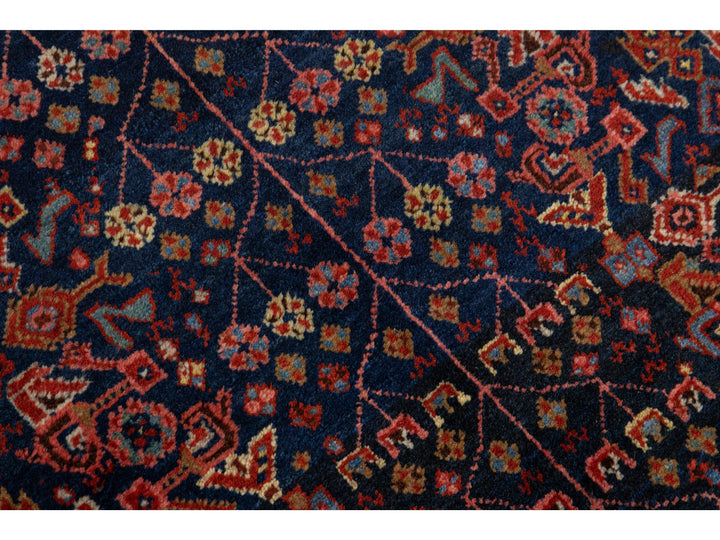 Antique Bidjar Wool Rug 5 X 7