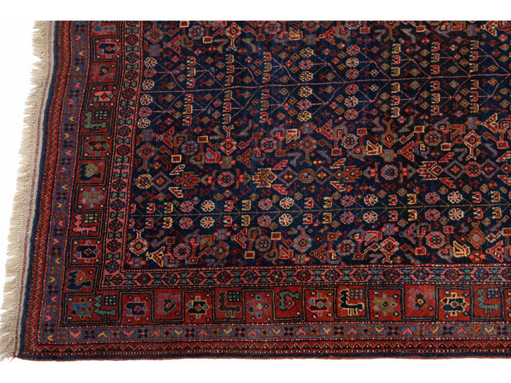 Antique Bidjar Wool Rug 5 X 7