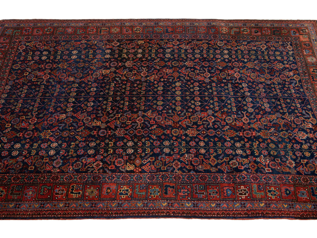 Antique Bidjar Wool Rug 5 X 7