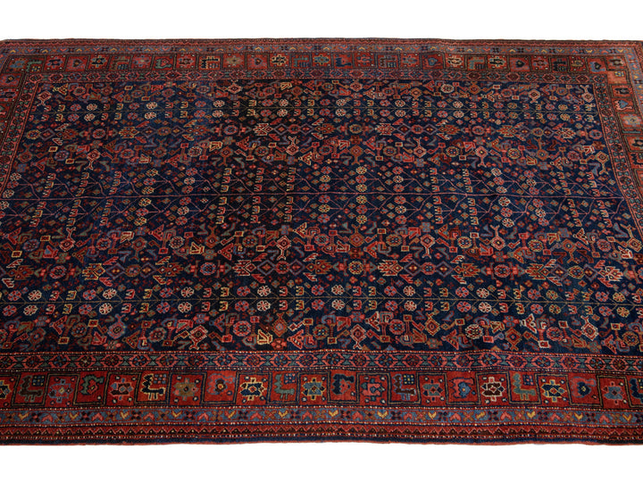 Antique Bidjar Wool Rug 5 X 7
