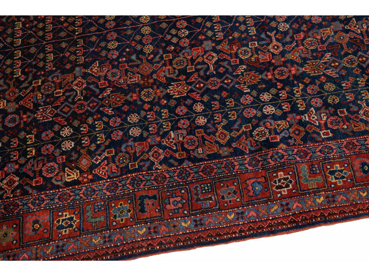 Antique Bidjar Wool Rug 5 X 7
