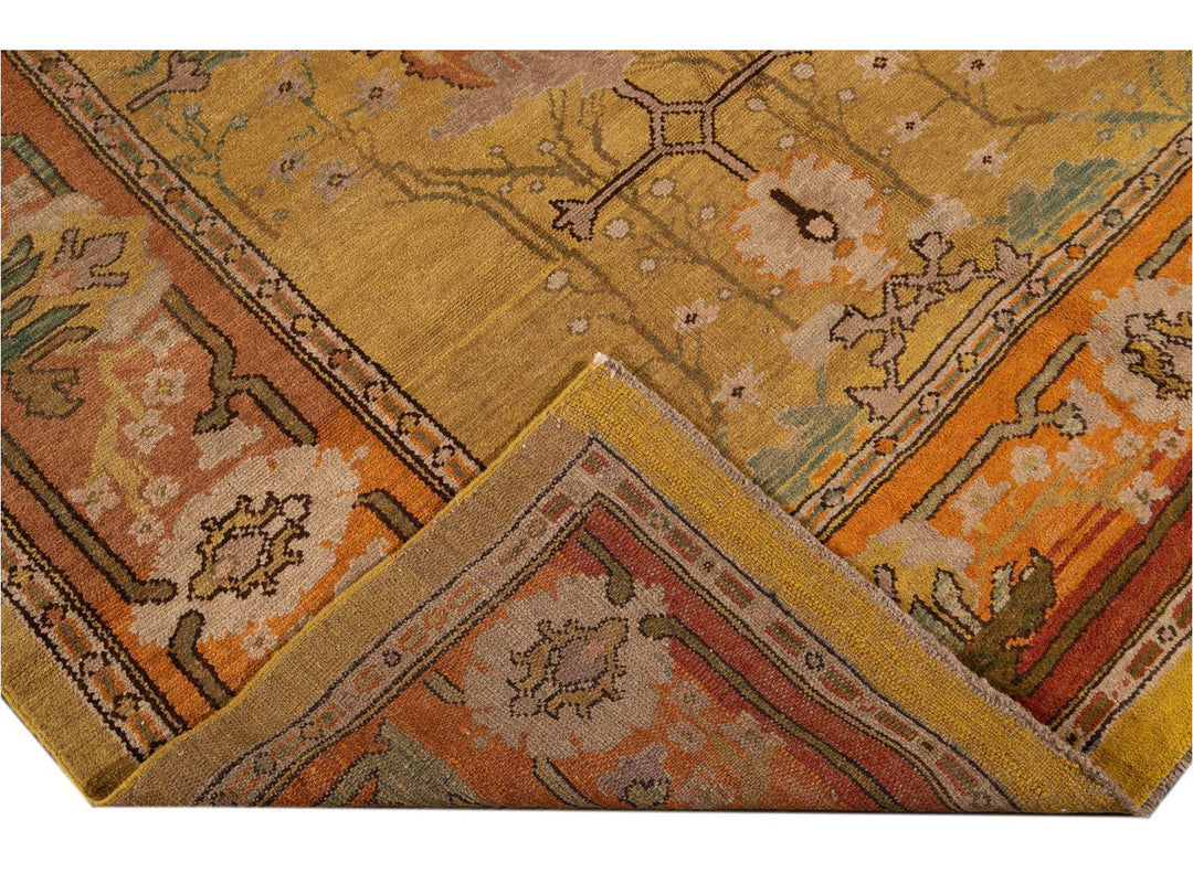 Vintage Donegal Arts & Crafts style Rug 10 X 13