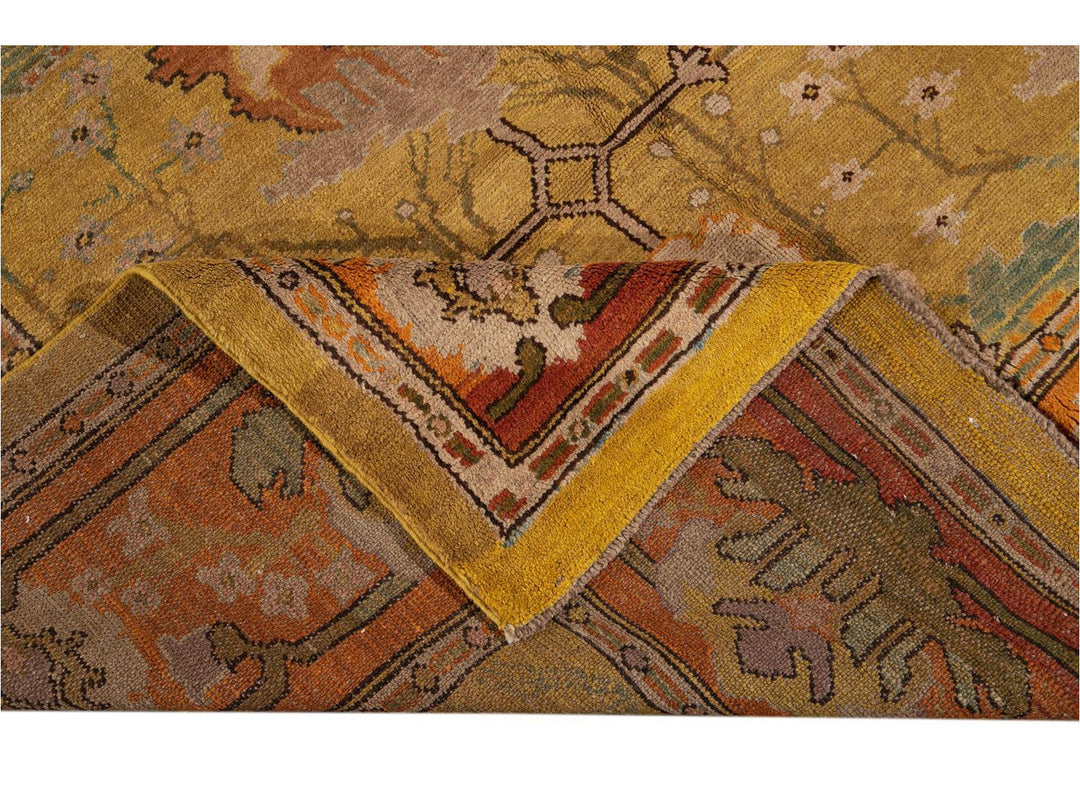 Vintage Donegal Arts & Crafts style Rug 10 X 13