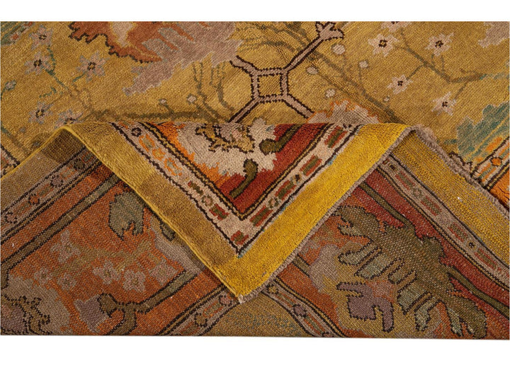 Vintage Donegal Arts & Crafts style Rug 10 X 13