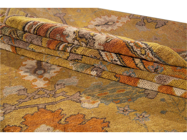Vintage Donegal Arts & Crafts style Rug 10 X 13