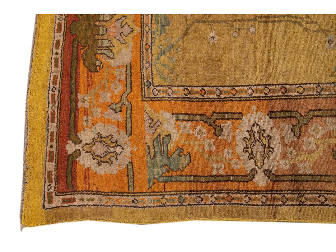 Vintage Donegal Arts & Crafts style Rug 10 X 13